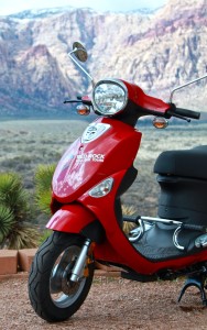 Red Scooter in Red Rock Canyon